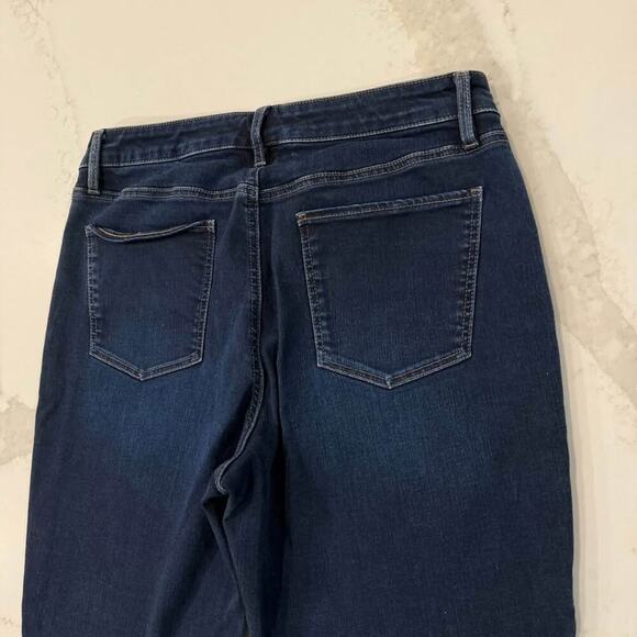 Talbots Flawless Five Pocket Straight Leg Curvy Denim Jeans Women's 10 Dark Blue - Picture 5 of 6